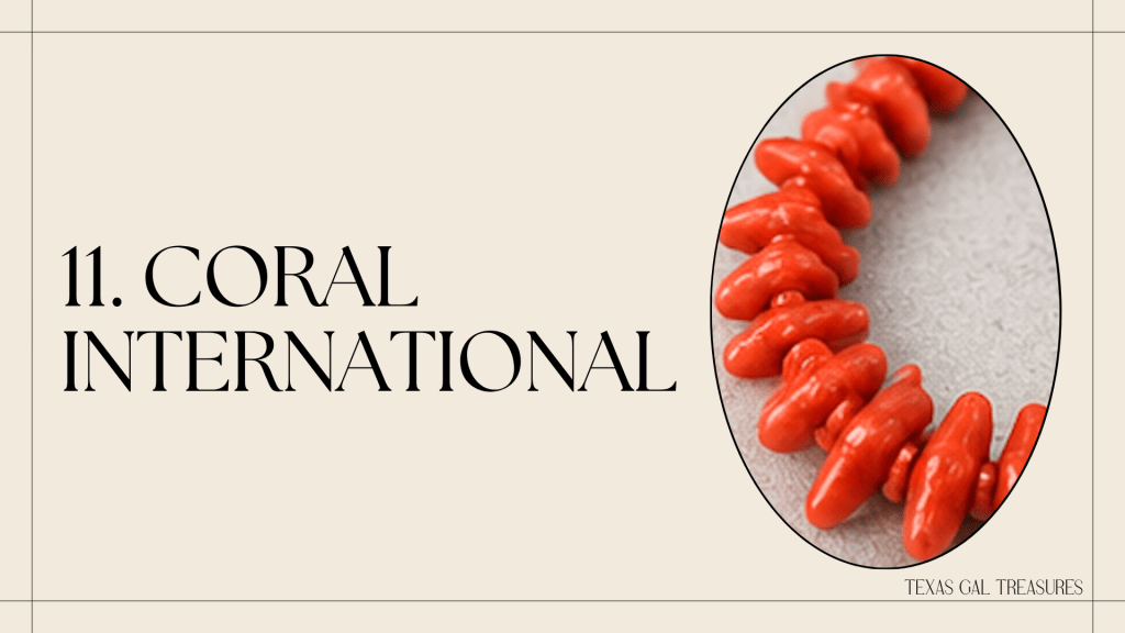 Red coral-style necklace used to illustrate international shipping considerations for coral jewelry