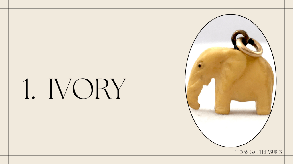 Carved elephant pendant used to illustrate ivory jewelry that may be prohibited from sale on eBay