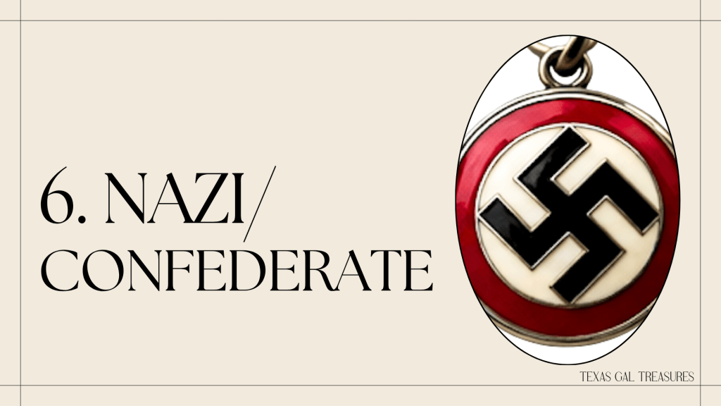 Nazi-symbol pendant used to illustrate jewelry covered by eBay offensive materials policies